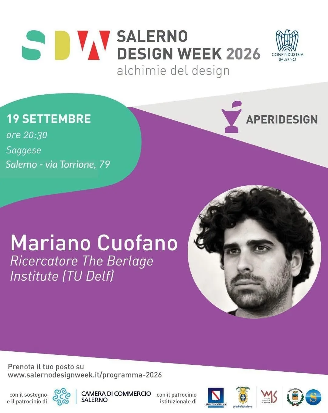 Manifesto dell Aperidesign del 19 settembre 2026 con Mariano Cuofano, ricercatore The Berlage Institute TU Delft